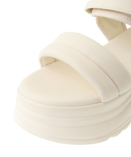 ORiental TRaffic（オリエンタルトラフィック）の「ORiental TRaffic キルティングサンダル（サンダル・レディース・ブラック/グレー/ホワイト・M/L/S）」の22枚目の写真