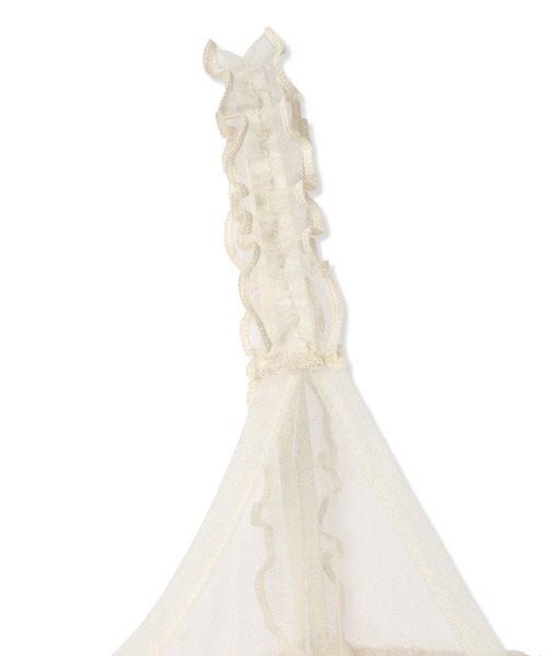 Piet（ピエット）の「【2点セット】カレッジロゴTシャツ×チュールビスチェワンピースセット（Tシャツ/カットソー・キッズ・オフホワイト/チャコールグレー・110/100/130/120）」の3枚目の写真