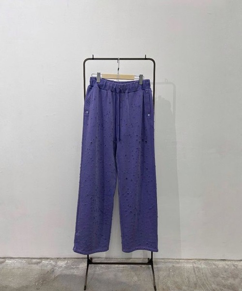 Damaged Baggy Sweat Pants（スウェットパンツ）｜FAF（フェイク