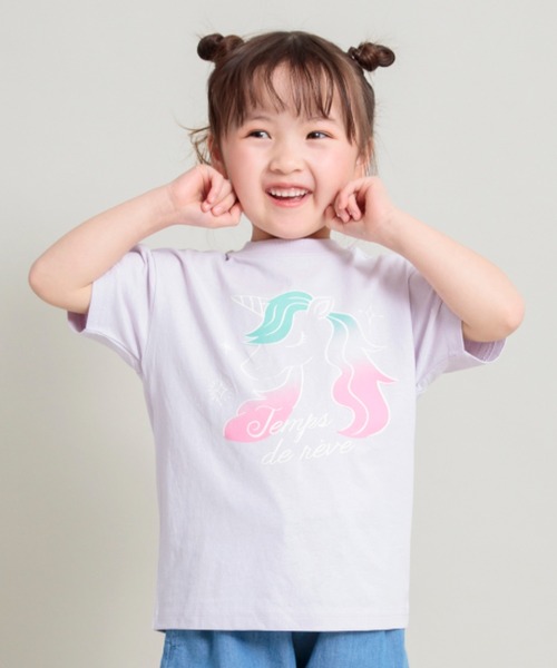 DRC branshes(ディーアールシーブランシェス)の「【DRC/綿100%】アソートグラフィックガールズ半袖Tシャツ(Tシャツ/カットソー・キッズ・その他3/その他2/ラベンダー/その他1/シャーベット/ブラック/チャコールグレー/オフホワイト/ピンク/サックスブルー/ライトグリーン・150/100/90/120/140/130/110)」の7枚目の写真