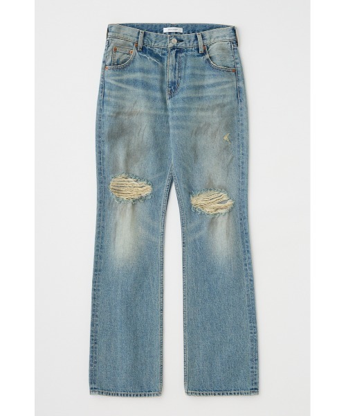 MOUSSY(マウジー)の「BRUSHED STRAIGHT FLARE(デニムパンツ・レディース・ライトブルー・0/1/2)」の11枚目の写真