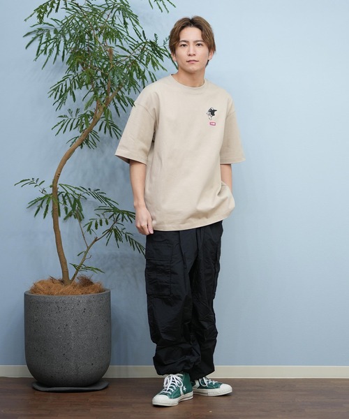 CHUMS(チャムス)の「【ムラサキスポーツ限定】CHUMS/チャムス 半袖Tシャツ バックプリント CH01-2576(Tシャツ/カットソー・メンズ・ライトグリーン/ホワイト/ライトベージュ・S/M/L/XL)」の11枚目の写真