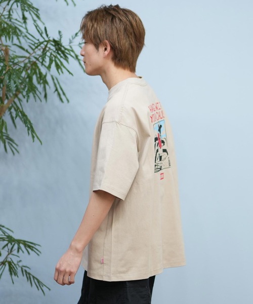 CHUMS(チャムス)の「【ムラサキスポーツ限定】CHUMS/チャムス 半袖Tシャツ バックプリント CH01-2576(Tシャツ/カットソー・メンズ・ライトグリーン/ホワイト/ライトベージュ・S/M/L/XL)」の10枚目の写真