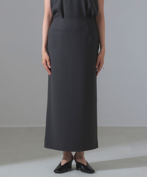 Demi-Luxe BEAMS（デミルクス ビームス）の「【ビームスの百名品】ジョーゼット Iライン スカート［手洗い可］（スカート・レディース・ネイビー/チャコールグレー・36/38）」の19枚目の写真