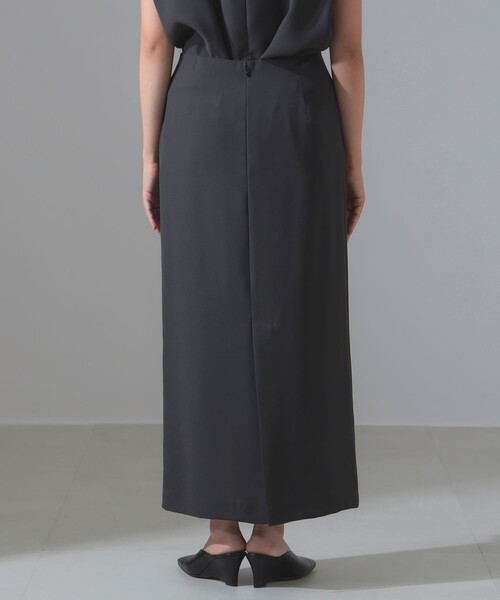 Demi-Luxe BEAMS（デミルクス ビームス）の「【ビームスの百名品】ジョーゼット Iライン スカート［手洗い可］（スカート・レディース・ネイビー/チャコールグレー・36/38）」の21枚目の写真