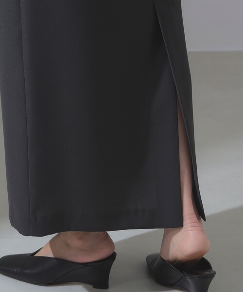 Demi-Luxe BEAMS（デミルクス ビームス）の「【ビームスの百名品】ジョーゼット Iライン スカート［手洗い可］（スカート・レディース・ネイビー/チャコールグレー・36/38）」の13枚目の写真