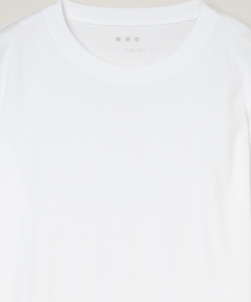 three dots(スリードッツ)の「オーガニックコットンニット クルーネックTシャツ(シャツ/ブラウス・メンズ・オリーブ/ベージュ系その他・MEDIUM/LARGE/X-LARGE/SMALL)」の10枚目の写真