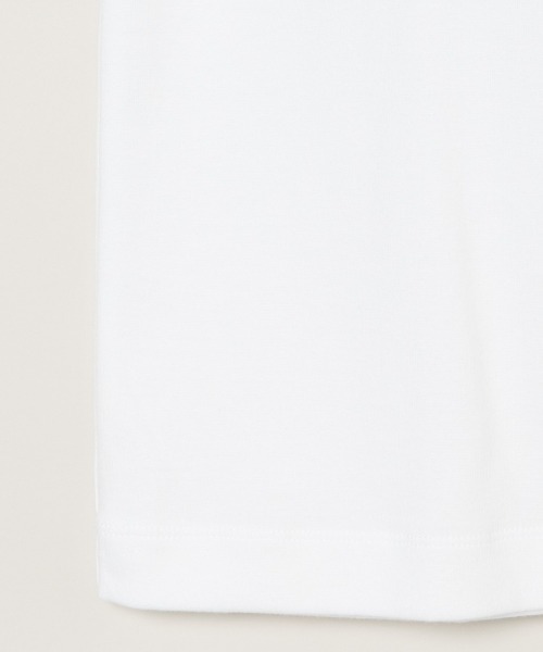 three dots(スリードッツ)の「オーガニックコットンニット クルーネックTシャツ(シャツ/ブラウス・メンズ・オリーブ/ベージュ系その他・MEDIUM/LARGE/X-LARGE/SMALL)」の4枚目の写真