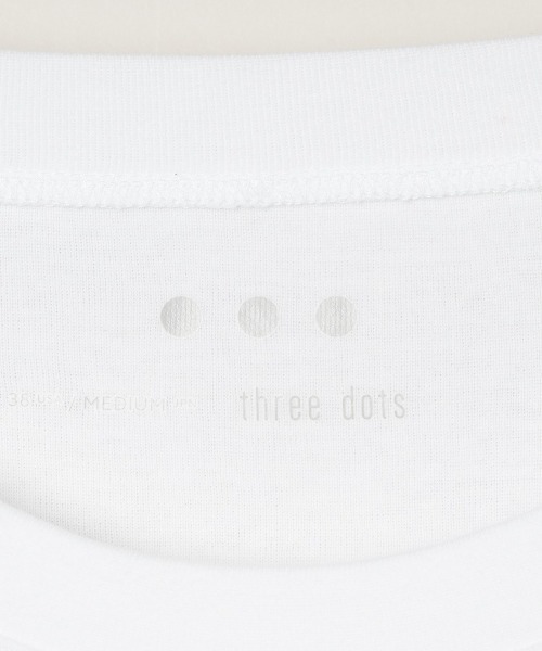 three dots(スリードッツ)の「オーガニックコットンニット クルーネックTシャツ(シャツ/ブラウス・メンズ・オリーブ/ベージュ系その他・MEDIUM/LARGE/X-LARGE/SMALL)」の11枚目の写真