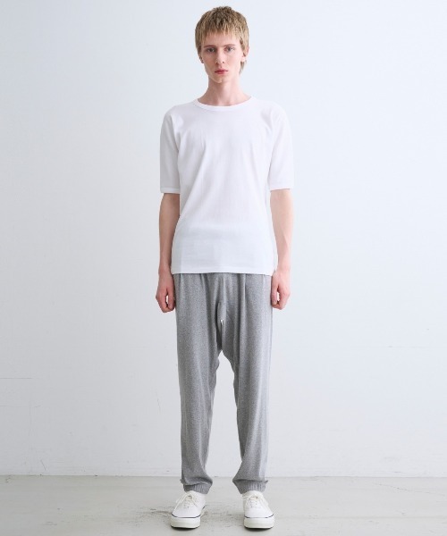 three dots(スリードッツ)の「オーガニックコットンニット クルーネックTシャツ(シャツ/ブラウス・メンズ・オリーブ/ベージュ系その他・MEDIUM/LARGE/X-LARGE/SMALL)」の8枚目の写真