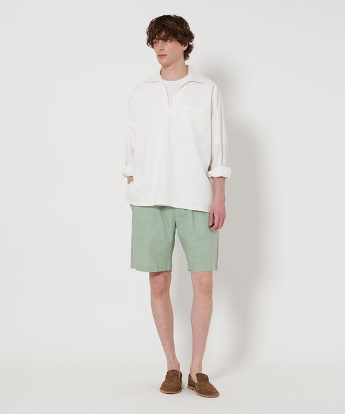 UNITED ARROWS（ユナイテッドアローズ）の「【ZOZO限定】メンアサ オールギャザー イージーショーツ（その他パンツ・メンズ・オリーブ/ブラック/オフホワイト/ナチュラル/クリーム/ライム/ブラウン/ネイビー・XS/S/M/L/XL/XXL）」の18枚目の写真