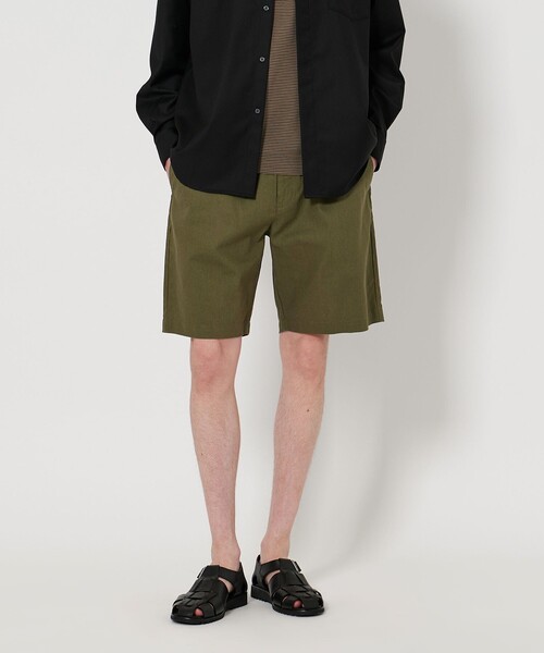 UNITED ARROWS（ユナイテッドアローズ）の「【ZOZO限定】メンアサ オールギャザー イージーショーツ（その他パンツ・メンズ・オリーブ/ブラック/オフホワイト/ナチュラル/クリーム/ライム/ブラウン/ネイビー・XS/S/M/L/XL/XXL）」の20枚目の写真