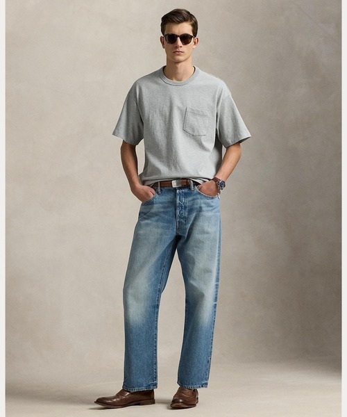 POLO RALPH LAUREN(ポロ ラルフ ローレン)の「ビッグ フィット ヘビーウェイト ジャージー Tシャツ(Tシャツ/カットソー・メンズ・グレー系・XS/S/M/L/XL/XXL)」の4枚目の写真