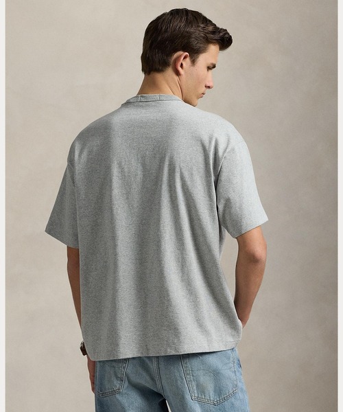 POLO RALPH LAUREN(ポロ ラルフ ローレン)の「ビッグ フィット ヘビーウェイト ジャージー Tシャツ(Tシャツ/カットソー・メンズ・グレー系・XS/S/M/L/XL/XXL)」の5枚目の写真