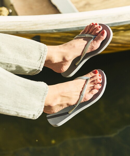 havaianas(ハワイアナス)の「havaianas/ハワイアナス SLIM サンダル ラバービーチサンダル(サンダル・レディース・ブラック/シルバー/ホワイト/ピンク/ゴールド/ベージュ/ネイビー・22cm/23.0cm/24.0cm)」の8枚目の写真
