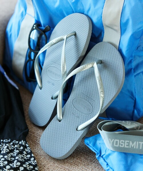 havaianas(ハワイアナス)の「havaianas/ハワイアナス SLIM サンダル ラバービーチサンダル(サンダル・レディース・ブラック/シルバー/ホワイト/ピンク/ゴールド/ベージュ/ネイビー・22cm/23.0cm/24.0cm)」の9枚目の写真