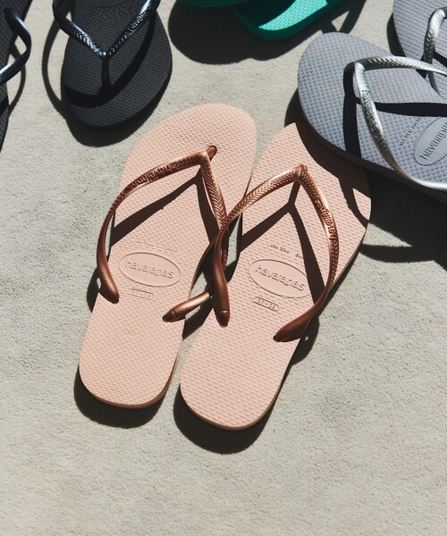 havaianas(ハワイアナス)の「havaianas/ハワイアナス SLIM サンダル ラバービーチサンダル(サンダル・レディース・ブラック/シルバー/ホワイト/ピンク/ゴールド/ベージュ/ネイビー・22cm/23.0cm/24.0cm)」の11枚目の写真