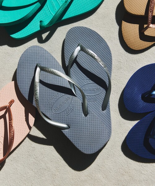 havaianas(ハワイアナス)の「havaianas/ハワイアナス SLIM サンダル ラバービーチサンダル(サンダル・レディース・ブラック/シルバー/ホワイト/ピンク/ゴールド/ベージュ/ネイビー・22cm/23.0cm/24.0cm)」の18枚目の写真