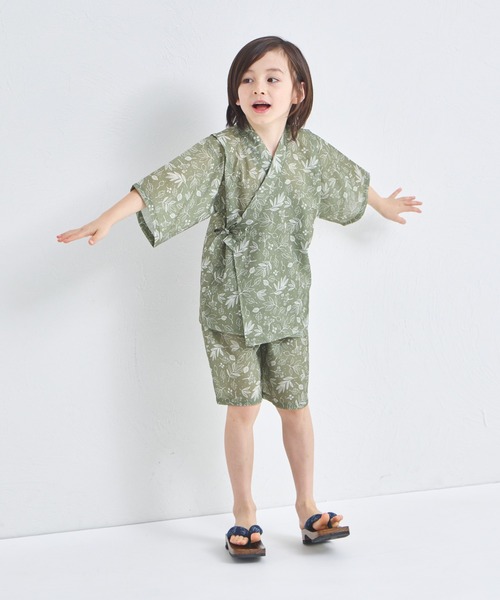 pairmanon（ペアマノン）の「【リンクコーデ】ユニセックス甚平（浴衣・キッズ・ブラック系その他3/ブラック/ネイビー/ミント/ブルー系その他/ブラック系その他2・100/130/110/140/90/150/120）」の5枚目の写真