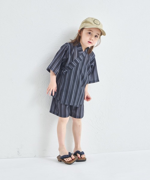 pairmanon（ペアマノン）の「【リンクコーデ】ユニセックス甚平（浴衣・キッズ・ブラック系その他3/ブラック/ネイビー/ミント/ブルー系その他/ブラック系その他2・100/130/110/140/90/150/120）」の7枚目の写真