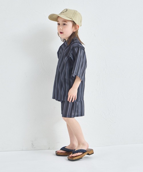 pairmanon（ペアマノン）の「【リンクコーデ】ユニセックス甚平（浴衣・キッズ・ブラック系その他3/ブラック/ネイビー/ミント/ブルー系その他/ブラック系その他2・100/130/110/140/90/150/120）」の8枚目の写真