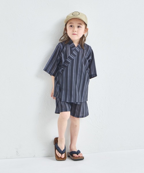 pairmanon（ペアマノン）の「【リンクコーデ】ユニセックス甚平（浴衣・キッズ・ブラック系その他3/ブラック/ネイビー/ミント/ブルー系その他/ブラック系その他2・100/130/110/140/90/150/120）」の12枚目の写真