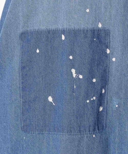 GEORGE'S(ジョージズ)の「ペイントデニムシャツ(シャツ/ブラウス・メンズ・ブラック/スカイブルー・LARGE/MEDIUM)」の18枚目の写真