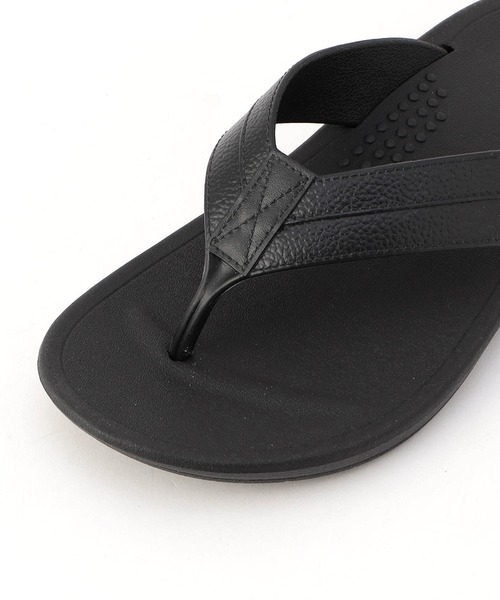 NICOLE CLUB FOR MEN（ニコルクラブフォーメン）の「<OKABASHI>コラボサンダル（サンダル・メンズ・ブラック/オフホワイト・27.5cm/26.5cm）」の4枚目の写真