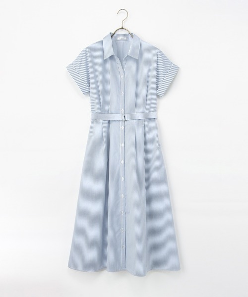 Honeys（ハニーズ）の「ウエストタックワンピース（ワンピース・レディース・ブルー系その他3/ブラック系その他/ネイビー/モカ・L/LL/M/S/3L）」の17枚目の写真