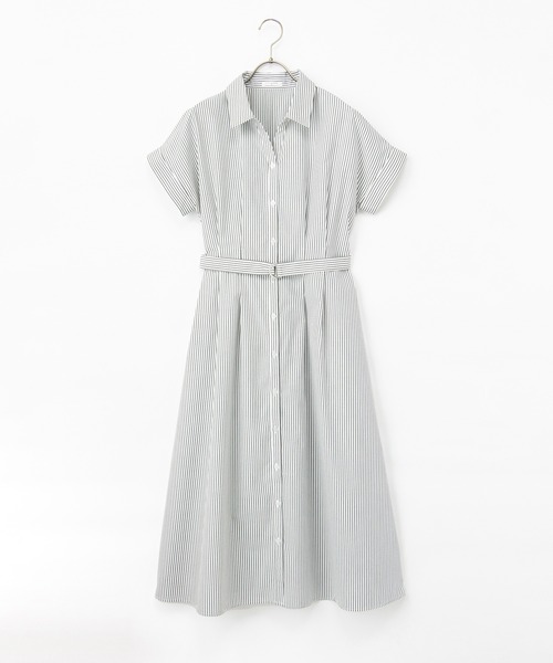 Honeys（ハニーズ）の「ウエストタックワンピース（ワンピース・レディース・ブルー系その他3/ブラック系その他/ネイビー/モカ・L/LL/M/S/3L）」の19枚目の写真