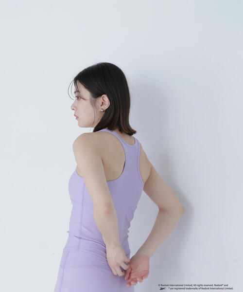 NATURAL BEAUTY BASIC（ナチュラルビューティーベーシック）の「【THINK BEAUTY】REEFIT BRA TANK（タンクトップ・レディース・ライトグリーン/ラベンダー/ブラック・MEDIUM）」の16枚目の写真
