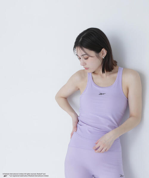 NATURAL BEAUTY BASIC（ナチュラルビューティーベーシック）の「【THINK BEAUTY】REEFIT BRA TANK（タンクトップ・レディース・ライトグリーン/ラベンダー/ブラック・MEDIUM）」の18枚目の写真