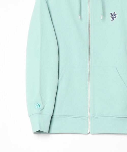 My sugar Babe（マイシュガーベイブ）の「Wappen zip hoodie（パーカー・メンズ・ミント/ネイビー・LARGE/X-LARGE/MEDIUM）」の4枚目の写真