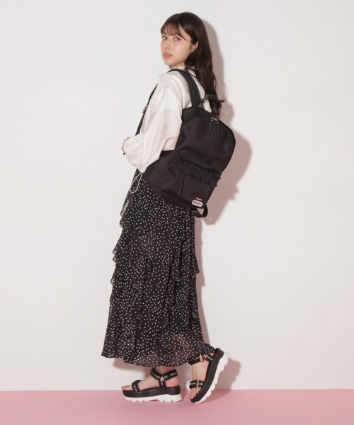 JILL by JILL STUART（ジルバイジルスチュアート）の「OUTDOORコラボバックパック（バックパック/リュック・レディース・ブラック/ピンク・FREE）」の7枚目の写真