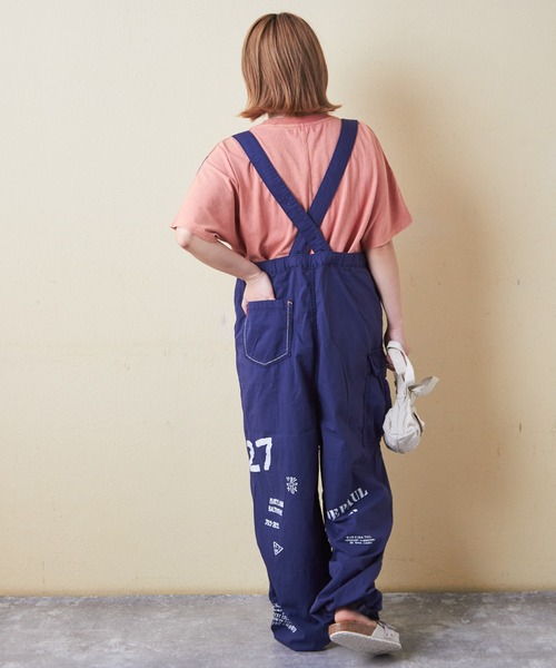 CUBE SUGAR（キューブシュガー）の「薄ツイル×ミニヘリンボン硫化染サス付カーゴパンツ（カーゴパンツ・レディース・ベージュ/スミクロ/ネイビー/カーキ・M）」の16枚目の写真