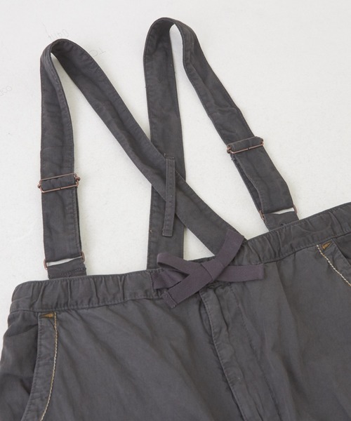 CUBE SUGAR（キューブシュガー）の「薄ツイル×ミニヘリンボン硫化染サス付カーゴパンツ（カーゴパンツ・レディース・ベージュ/スミクロ/ネイビー/カーキ・M）」の19枚目の写真