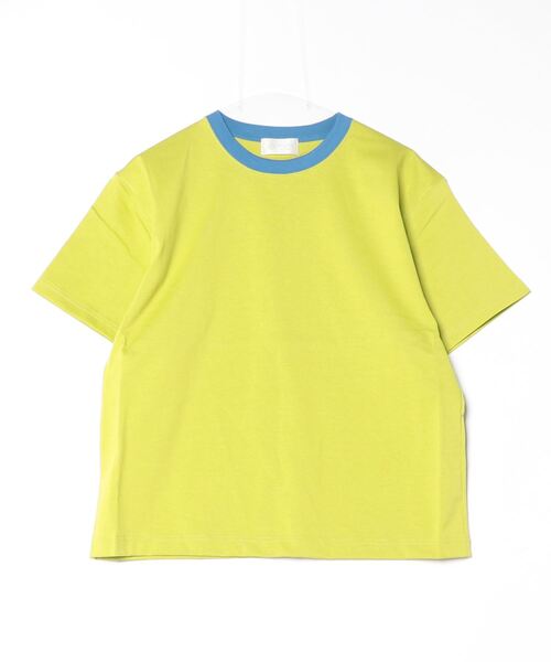 soglia(ソリア)の「soglia/ソリア BASQUE JERSEY H/SLEEVE T SOLID(Tシャツ/カットソー・レディース・グレー/ブルー/ライム・1)」の2枚目の写真