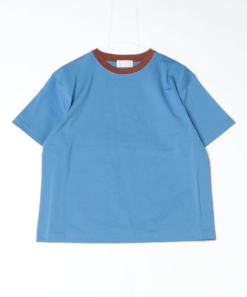 soglia(ソリア)の「soglia/ソリア BASQUE JERSEY H/SLEEVE T SOLID(Tシャツ/カットソー・レディース・グレー/ブルー/ライム・1)」の3枚目の写真