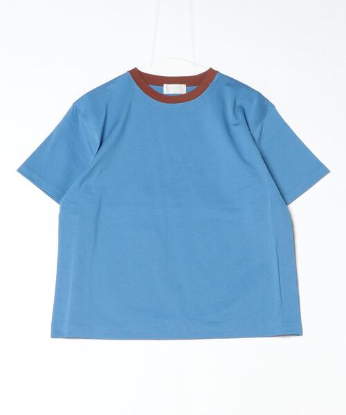 soglia(ソリア)の「soglia/ソリア BASQUE JERSEY H/SLEEVE T SOLID(Tシャツ/カットソー・レディース・グレー/ブルー/ライム・1)」の6枚目の写真