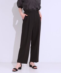 DRESKIP | 【S-LL/接触冷感】大人のきれいめスタイルに センタープレスワイドパンツ(その他パンツ)