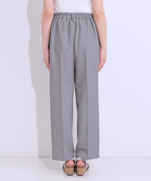 DRESKIP（ドレスキップ）の「【S-LL/ひんやり】大人のきれいめスタイルに センタープレスワイドパンツ（その他パンツ・レディース・ブラック/ライトベージュ/グレー・01/02/03/04）」の5枚目の写真