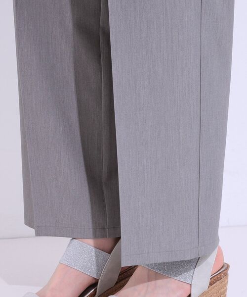 DRESKIP（ドレスキップ）の「【S-LL/ひんやり】大人のきれいめスタイルに センタープレスワイドパンツ（その他パンツ・レディース・ブラック/ライトベージュ/グレー・01/02/03/04）」の9枚目の写真
