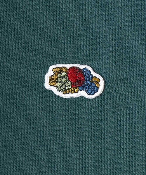 FRUIT OF THE LOOM(フルーツオブザルーム)の「FRUIT OF THE LOOM/フルーツオブザルーム オーバーサイズ カノコ ロゴ ワンポイント刺繍 襟ライン 半袖ポロシャツ/レディース メンズ(ポロシャツ・レディース・ホワイト/モスグリーン/サックスブルー/ブラック・M/L/XL)」の6枚目の写真