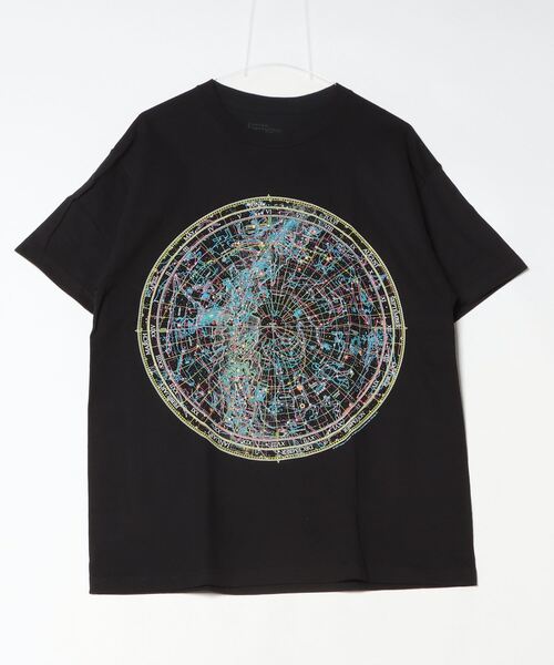 SAWINTO(ソイント)の「VARIOUS PRINT "STELLAR CARTOGRAPHY"/ヴェアリアス プリント "ステラ― カートグラフィー”(Tシャツ/カットソー・メンズ・ブラック・LARGE/MEDIUM/X-LARGE)」の3枚目の写真