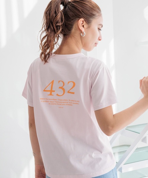 HEREIAM(ヘレイアム)の「【HEREIAM】432HzスーベニアT(Tシャツ/カットソー・レディース・ホワイト/ライトブルー/ブラック/ライトピンク・FREE)」の4枚目の写真