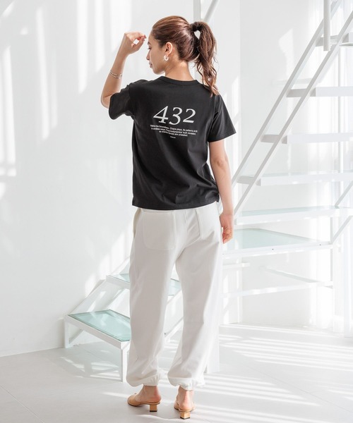 HEREIAM(ヘレイアム)の「【HEREIAM】432HzスーベニアT(Tシャツ/カットソー・レディース・ホワイト/ライトブルー/ブラック/ライトピンク・FREE)」の6枚目の写真