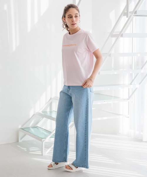 HEREIAM(ヘレイアム)の「【HEREIAM】432HzスーベニアT(Tシャツ/カットソー・レディース・ホワイト/ライトブルー/ブラック/ライトピンク・FREE)」の9枚目の写真