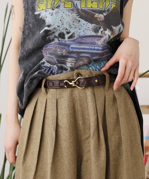 TORY LEATHER/トリーレザー 1 MINI HOOP PICK BELT ベルト
