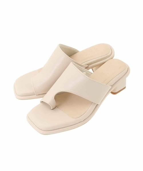 a.v.v（アーヴェヴェ）の「トングサンダル（サンダル・レディース・アイボリー/ブラック・24.5/23.5/22.5）」の19枚目の写真