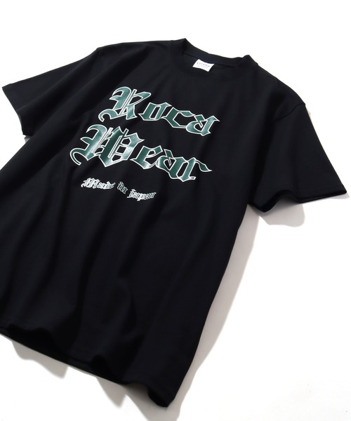 Roca Wear半袖Tシャツリベットウォッシュドゆったりロゴ男女兼用 911113128_1.jpg